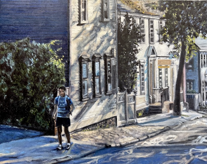 The process of&nbsp;painting